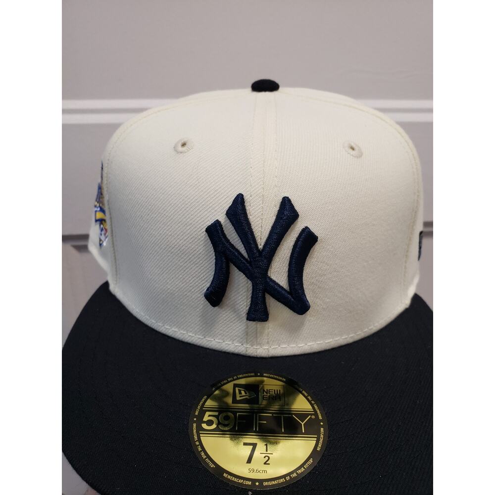 New Era New York Yankees 1996 World Series 59FIFTY Fitted Hat 7 1/2 Cream Navy